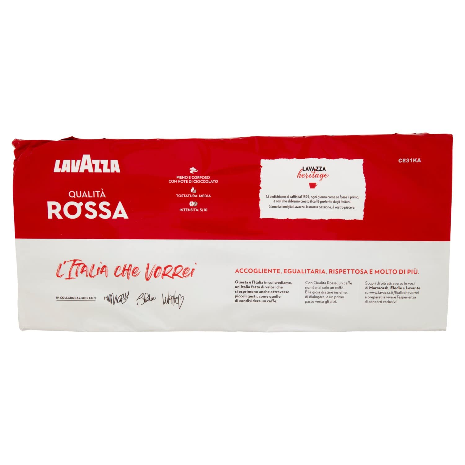 Lavazza Qualità Rossa caffè macinato moka 4x250 g cioccolato