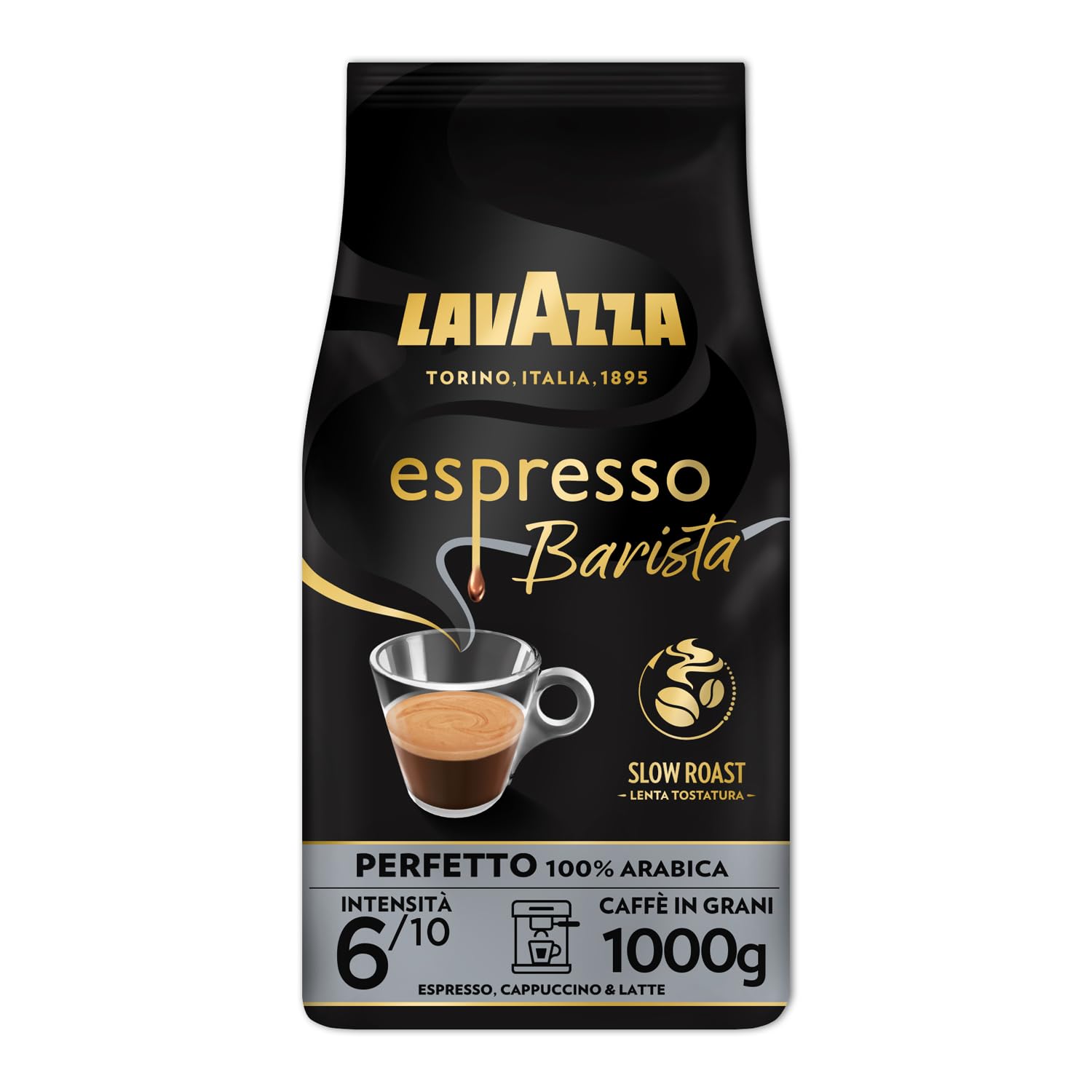 Lavazza Barista Gran Crema caffè in grani 1 kg floreale