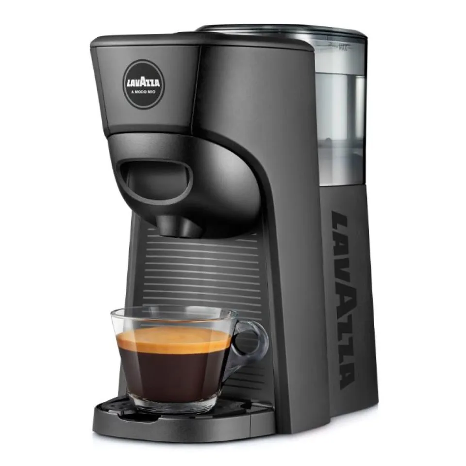 Lavazza Tiny Eco macchina A Modo Mio nera riciclata