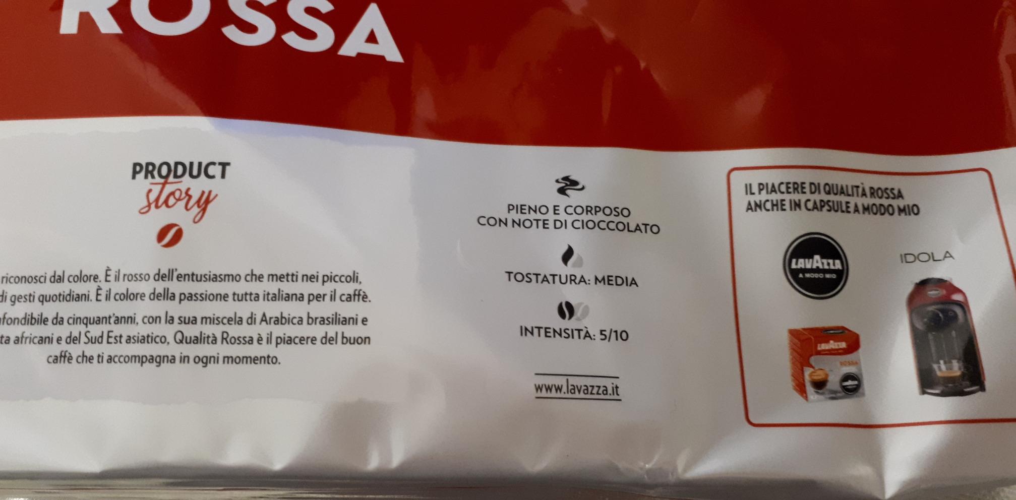 Lavazza Qualità Rossa caffè macinato moka 4x250 g cioccolato