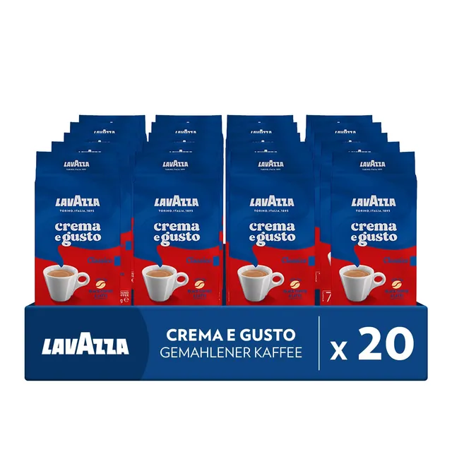 Lavazza Crema e Gusto macinato 20x250 g gusto cioccolato