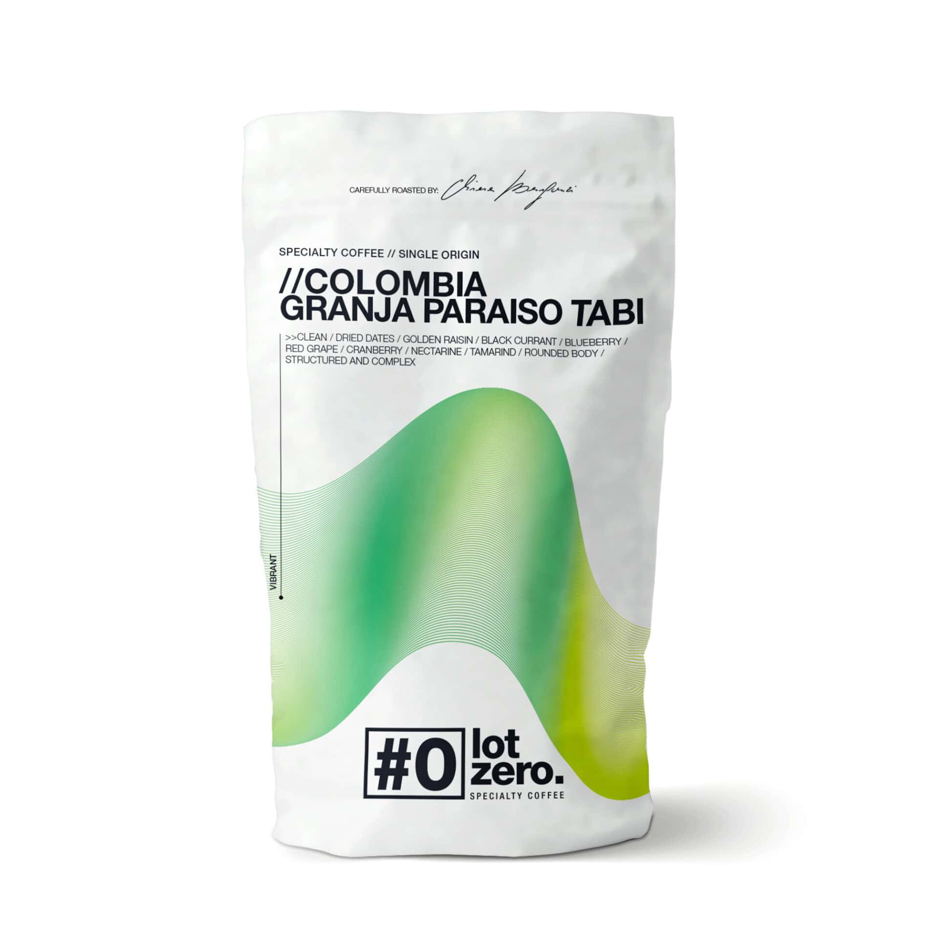 Lot Zero Colombia Paraiso Tabi caffè specialty fruttato