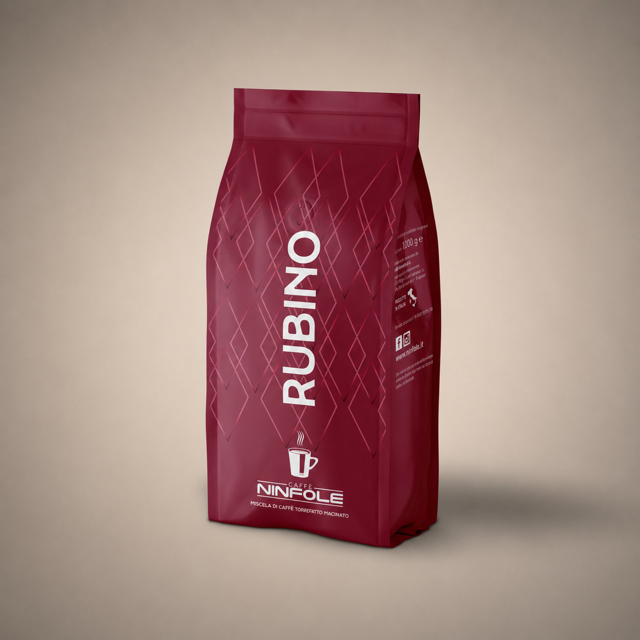 Caffè Ninfole Rubino caffè in grani cacao 1 kg