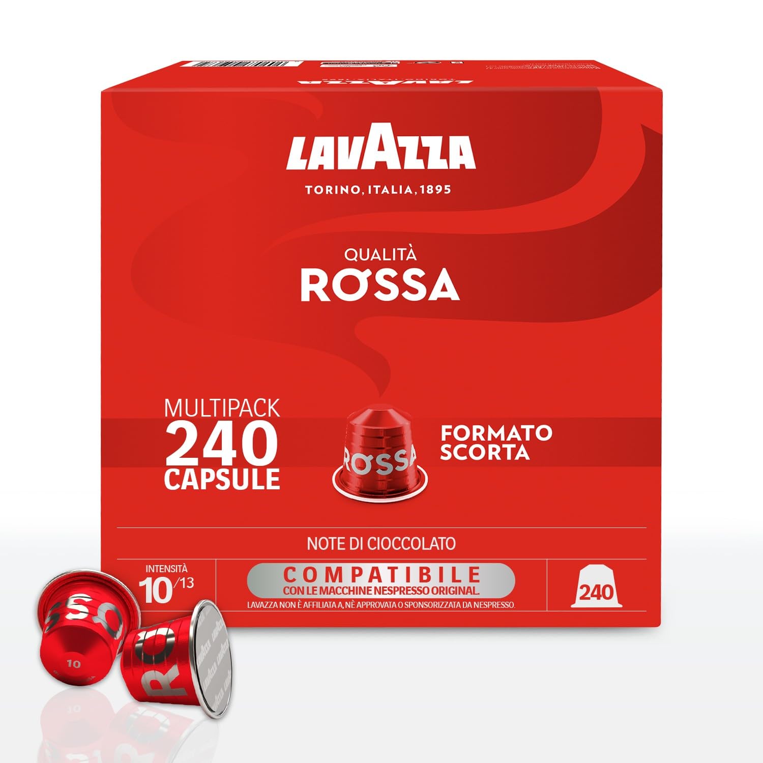 Lavazza Qualità Rossa capsule Nespresso 240 pz alluminio
