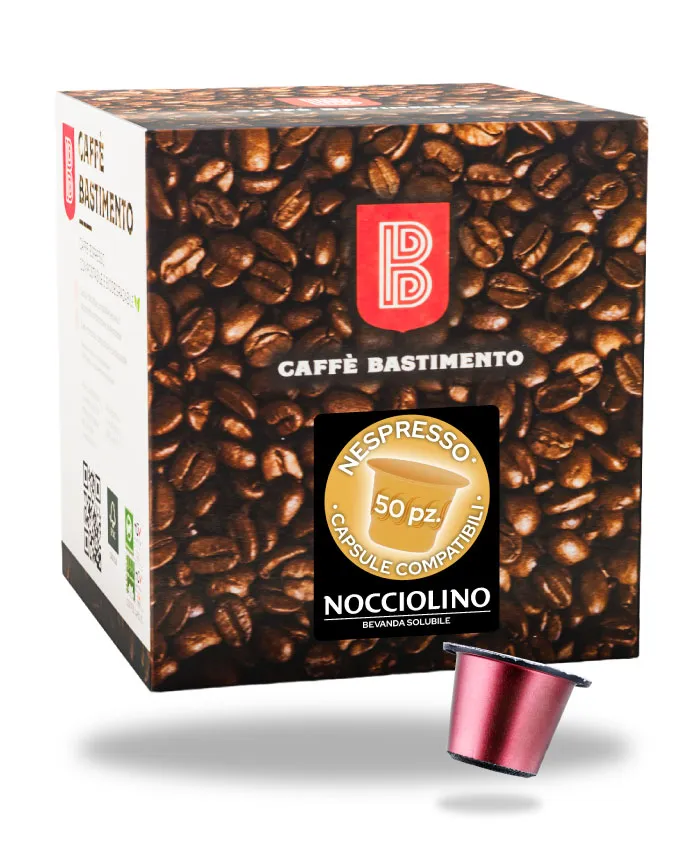 Bastimento Nocciolino capsule Nespresso 50 pz alla nocciola