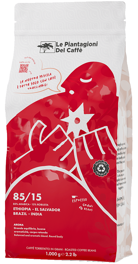 Le Piantagioni del Caffè 85/15 miscela espresso vaniglia 1 kg