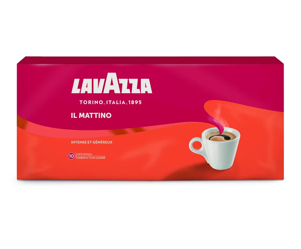 Lavazza Il Mattino Caffè Macinato Filtro 4 x 250 g Note Noci
