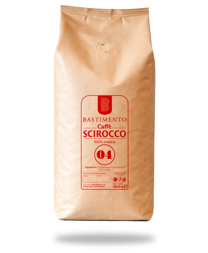 Bastimento 04 Grani Scirocco caffè in grani 1 kg arabica
