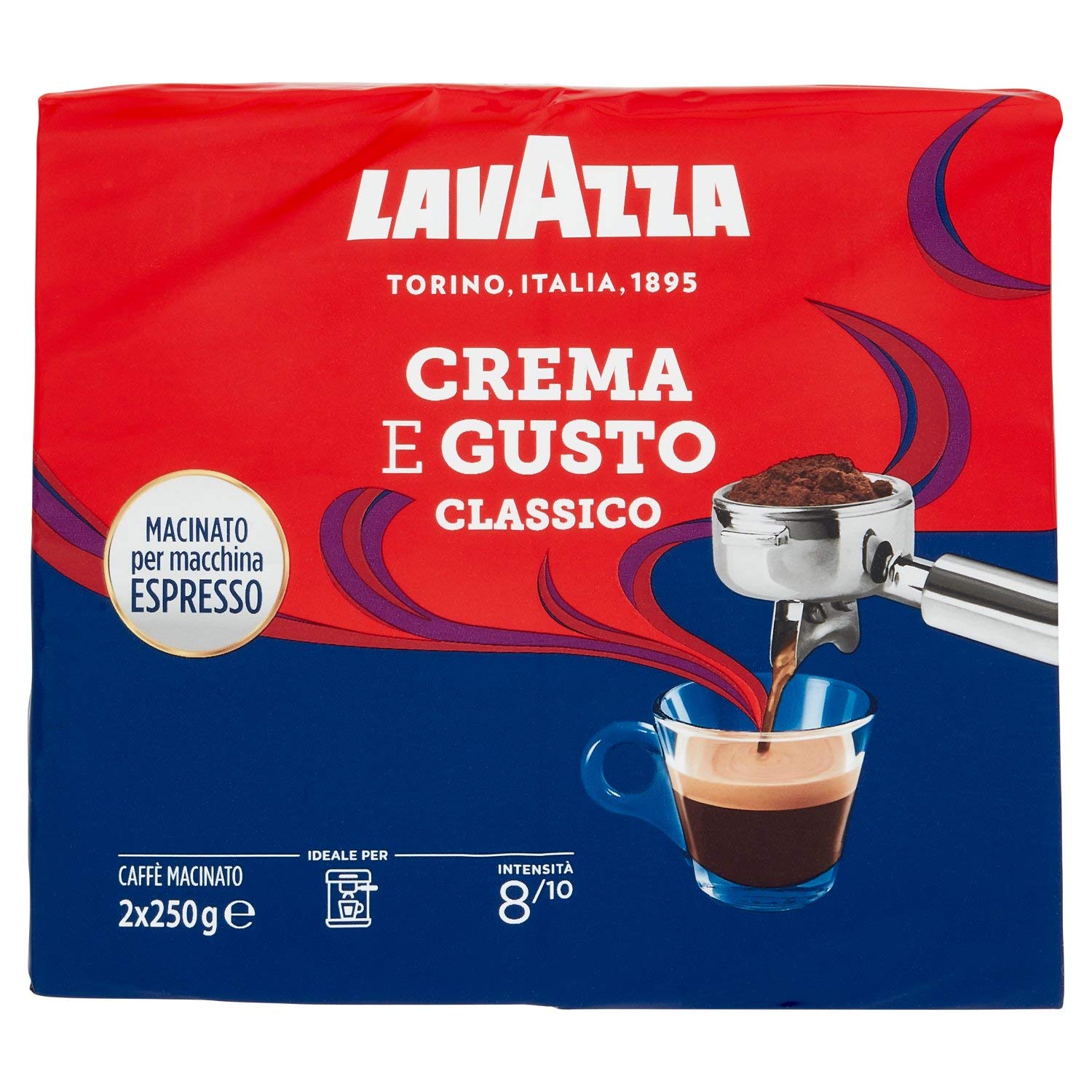 Lavazza Crema e Gusto Classico Caffè Macinato 500 g Cremoso