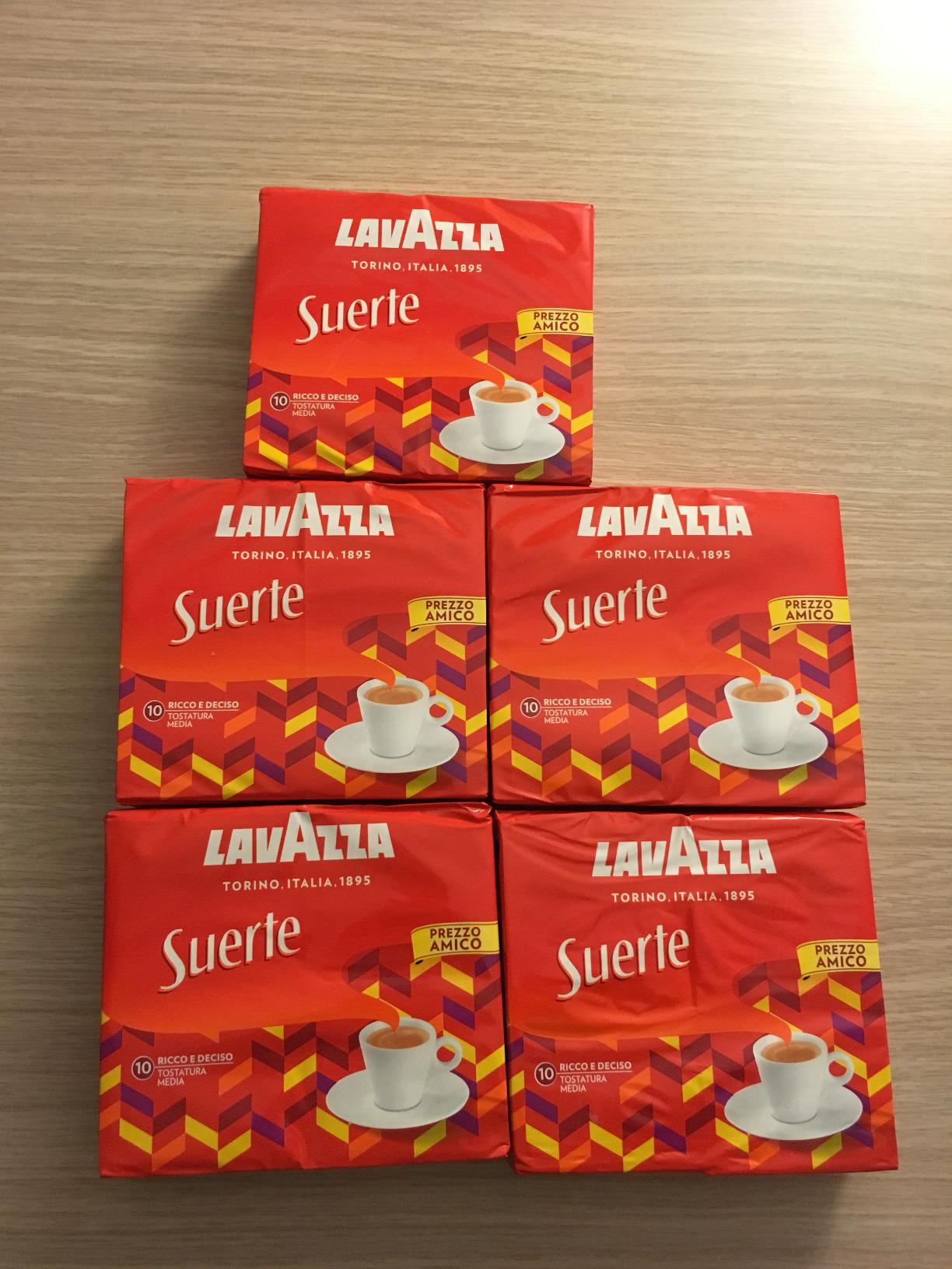 Lavazza Suerte caffè macinato 4x250 g tostato