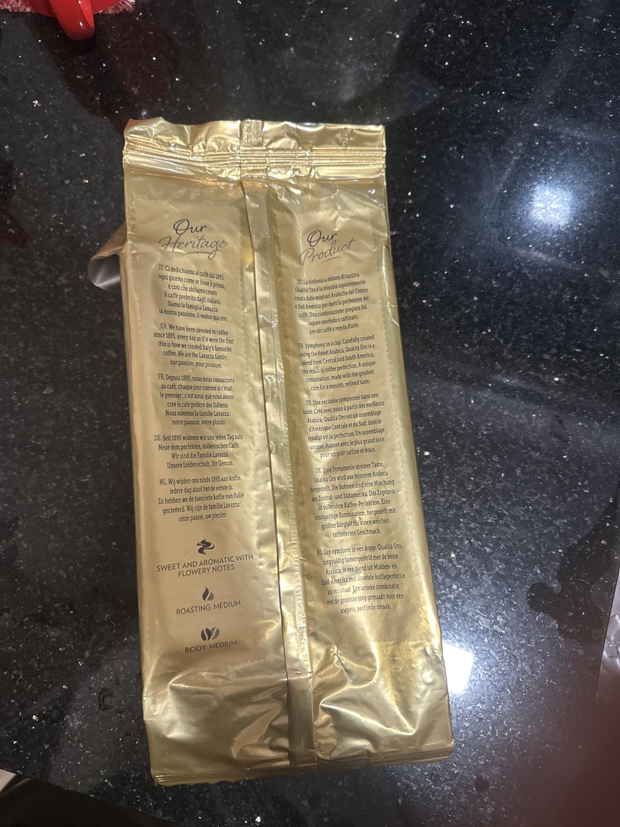 Lavazza Qualità Oro caffè grani 1 kg 100% arabica dolce