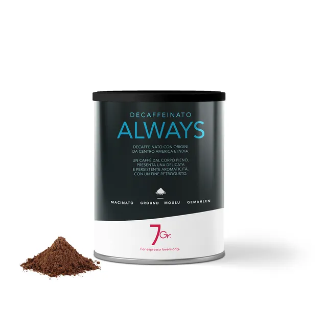 Lot Zero Always Decaffeinato caffè macinato cioccolato