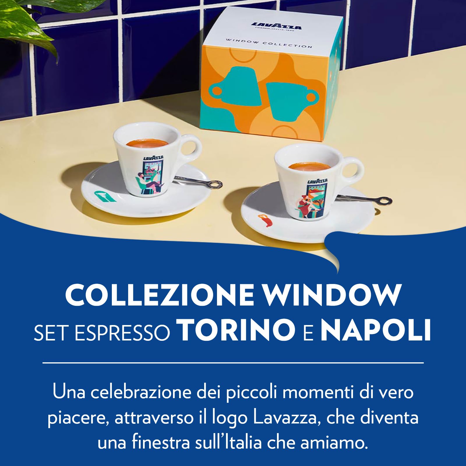 Lavazza Collezione Window set 2 tazzine Torino Napoli