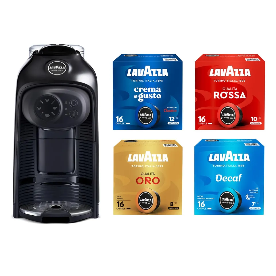 Lavazza Idola macchina A Modo Mio nera touch 64 capsule