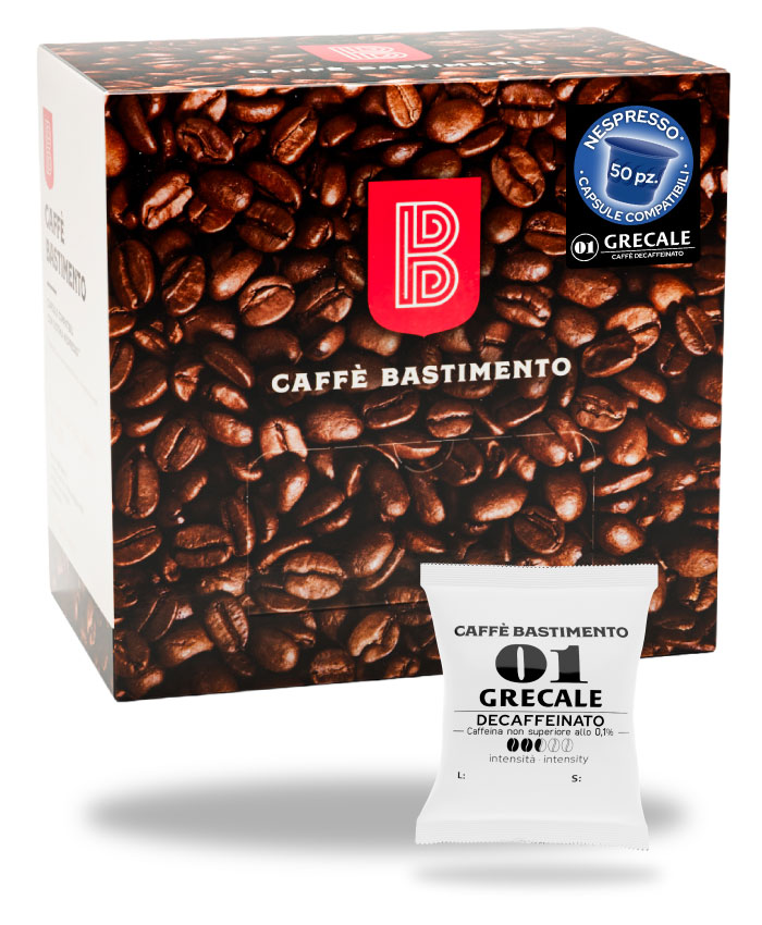 Bastimento Grecale 01 Capsule Nespresso Deca Robusta Vietnam
