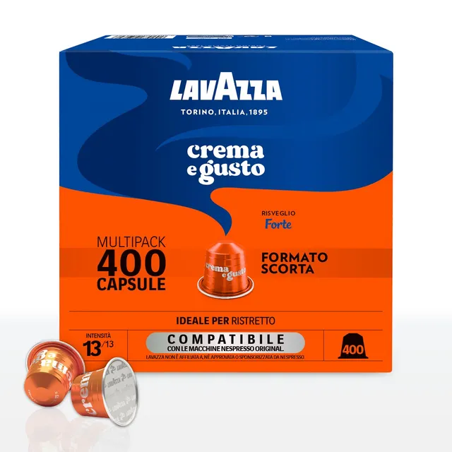 Lavazza Crema e Gusto Forte capsule compatibili Nespresso 400 pz