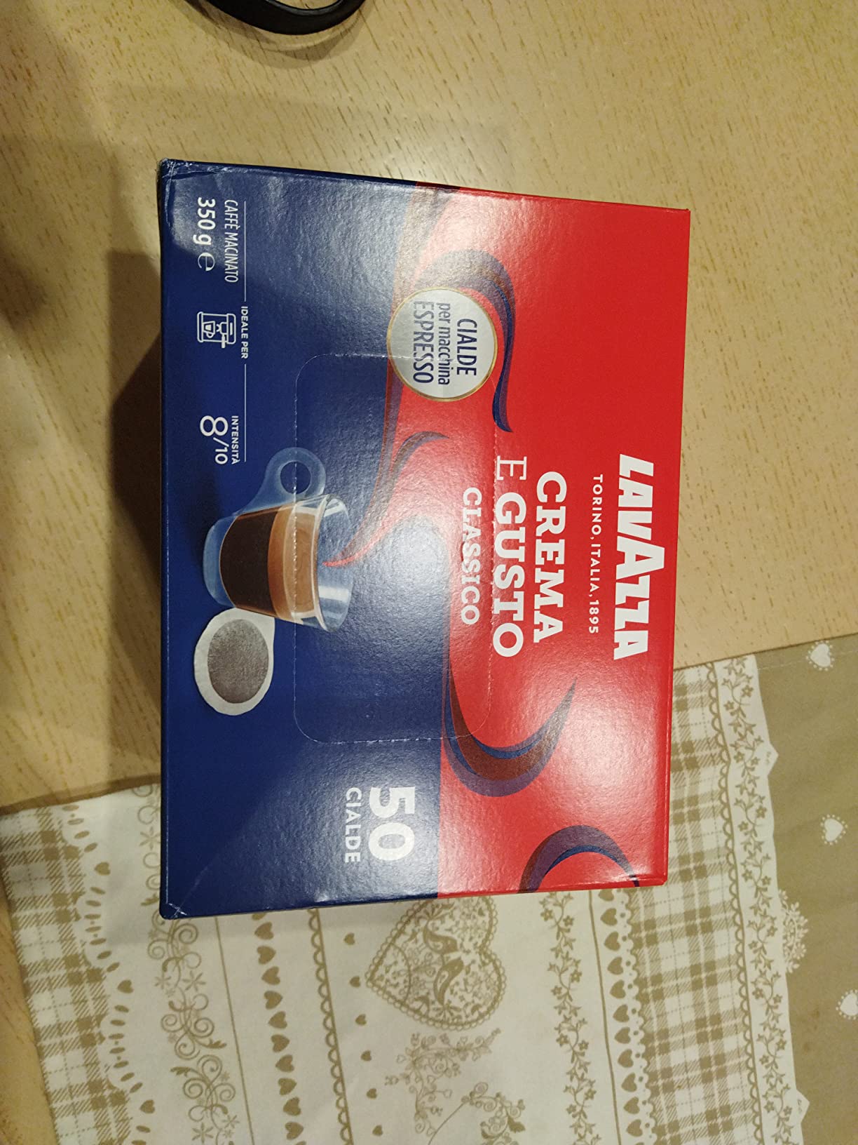 Lavazza Crema e Gusto Classico cialde carta 50 pz legno tabacco