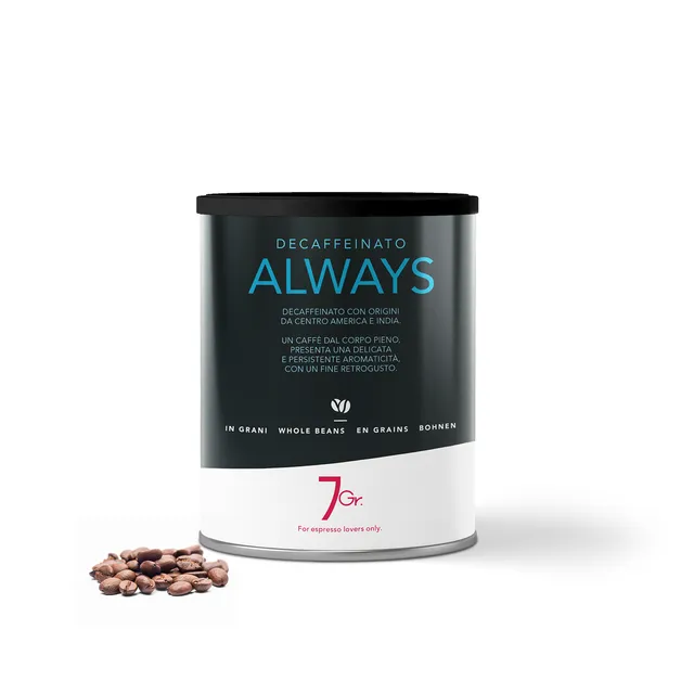 Lot Zero Always Decaffeinato Caffè Grani Gusto Cioccolato