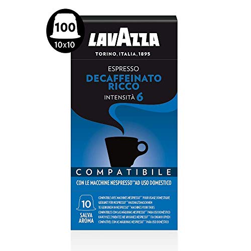 Lavazza Decaffeinato Ricco capsule Nespresso 100 pz dolce