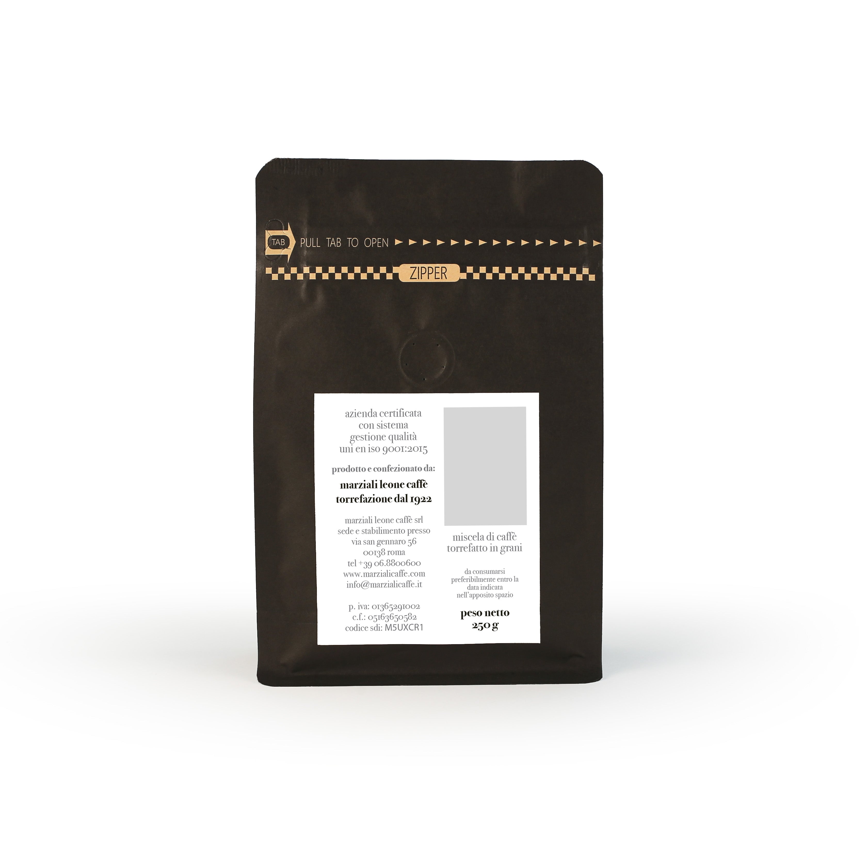 Marziali 1922 Caffè in Grani 100% Arabica