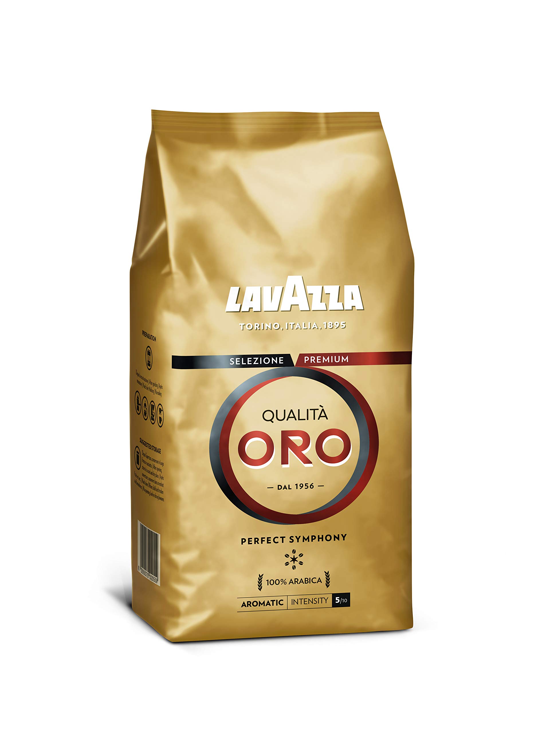 Lavazza Qualità Oro Caffè in Grani 500 g 100% Arabica