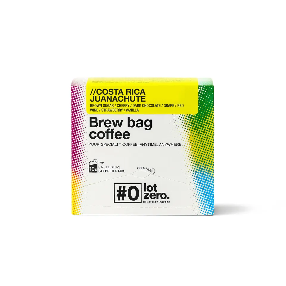 Lot Zero Brew Bags Costa Rica Juanachute caffe filtro 10 bustine