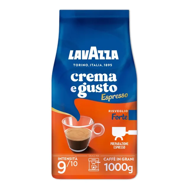 Lavazza Crema e Gusto Forte caffè in grani 1 kg spezie intenso