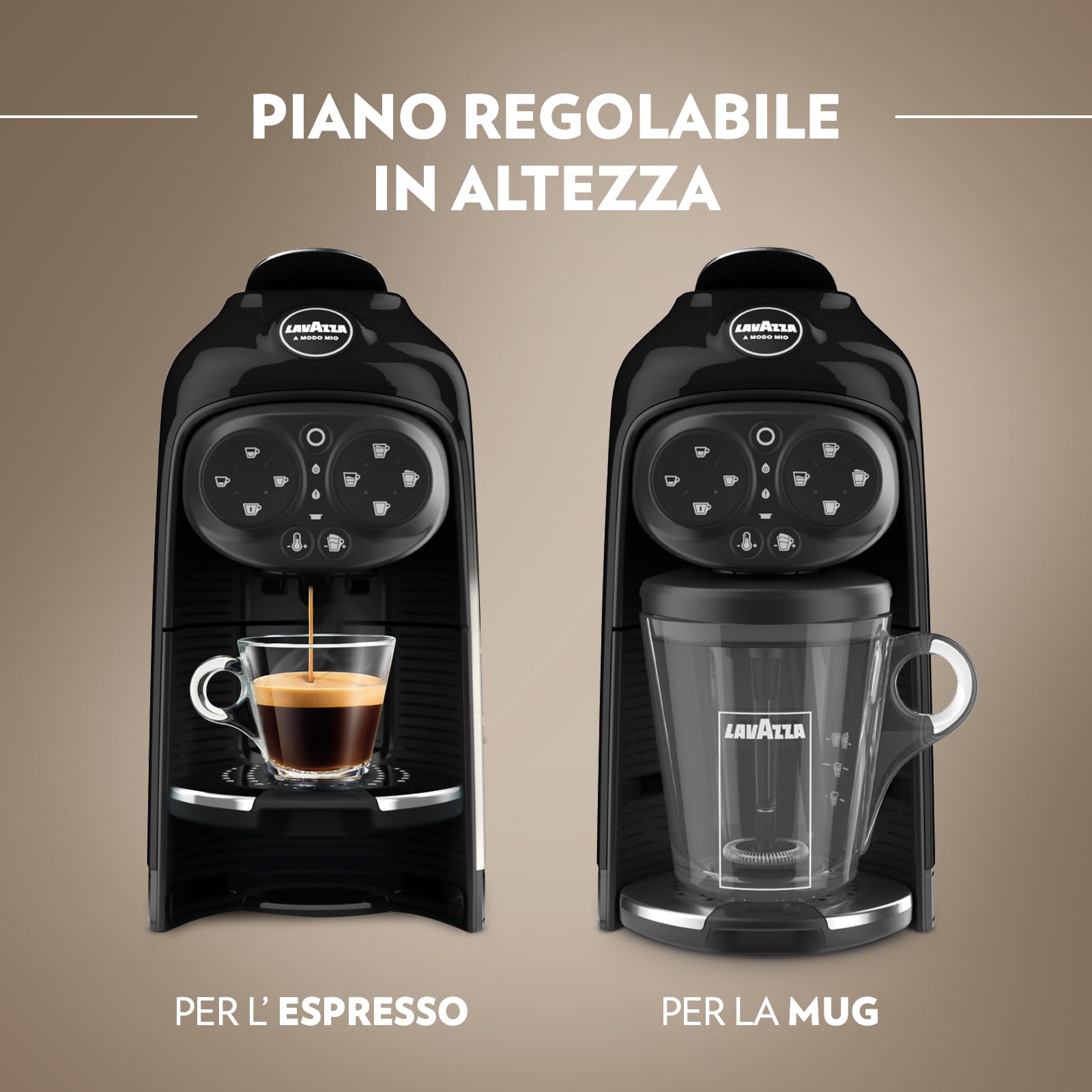 Lavazza A Modo Mio Deséa macchina caffè nera capsule latte