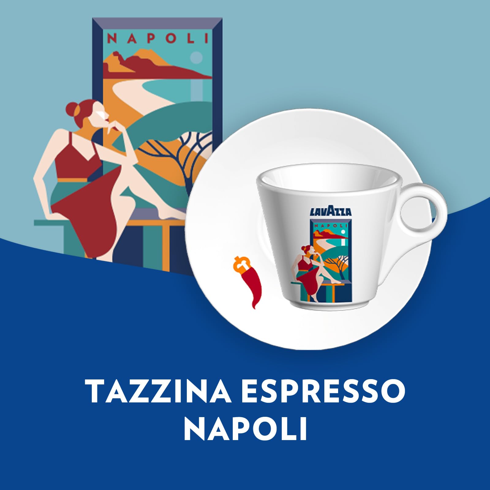 Lavazza Collezione Window set 2 tazzine Torino Napoli