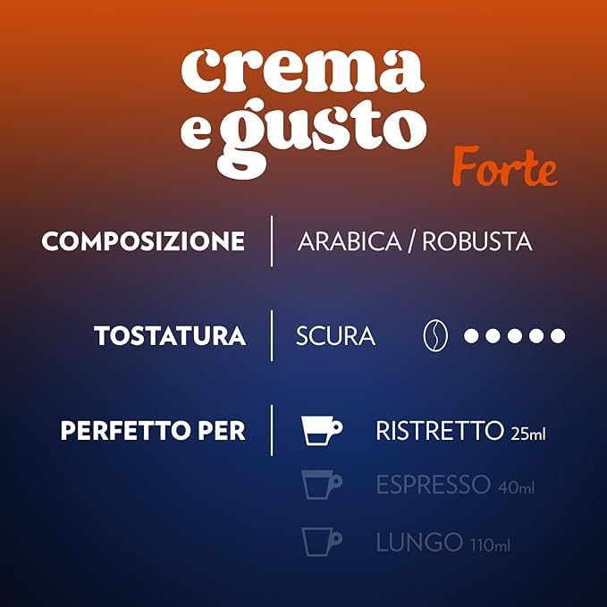 Lavazza Crema e Gusto Forte capsule compatibili Nespresso 400 pz