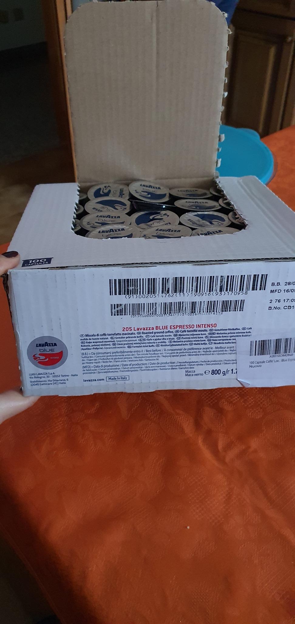 Lavazza Blue Espresso Intenso capsule 100 pz corposo ricco