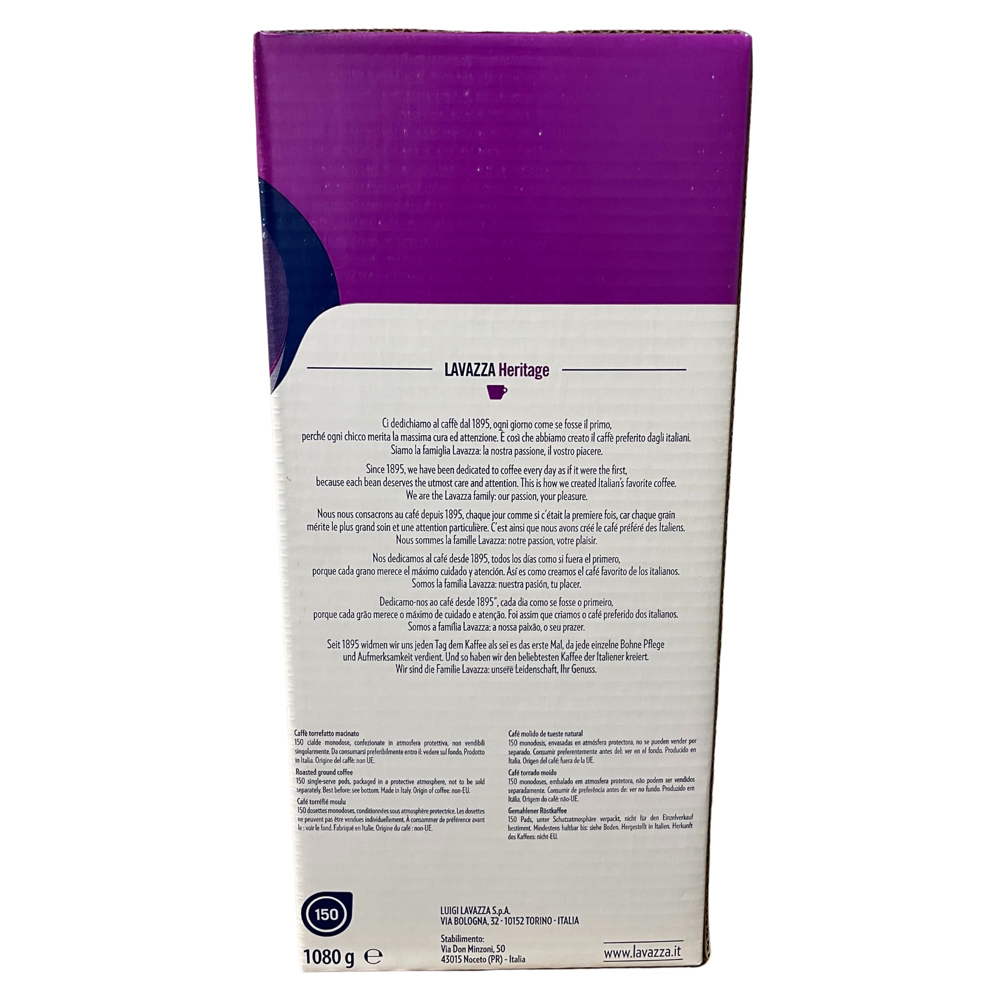 Lavazza Gran Espresso Intenso Cialde ESE 44 mm 150 Pezzi